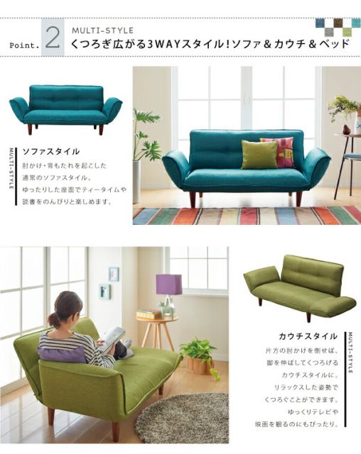 スーパSALE10倍＆4時間限定10％OFF ソファベッド ソファマットレス リクライニングカウチソファ ファブリックタイプ ファブリックタイプ 2P