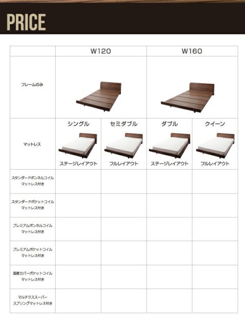 スーパSALE10倍＆4時間限定10％OFF 棚・コンセント付きモダンデザインローベッド 国産カバーポケットコイルマットレス付き ステージ ダブル フレーム幅160