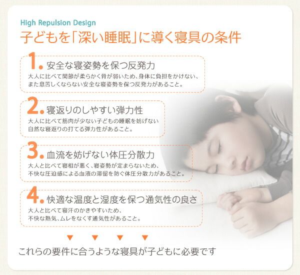 スーパSALE10倍＆4時間限定10％OFF MITAS寝具SELECT 子どもの睡眠環境を考えた 安眠マットレス 薄型・軽量・高通気 ジュニア ボンネルコイル シングル ショート丈