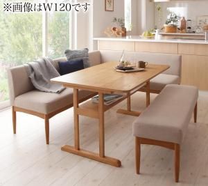 スーパSALE10倍＆4時間限定10％OFF ダイニングセット（テーブル&ソファ ベンチ） コンパクトリビングダイニングセット 5人 4点セット(テーブル+ソファ1脚+アームソファ1脚+ベンチ1脚) 右アーム W150