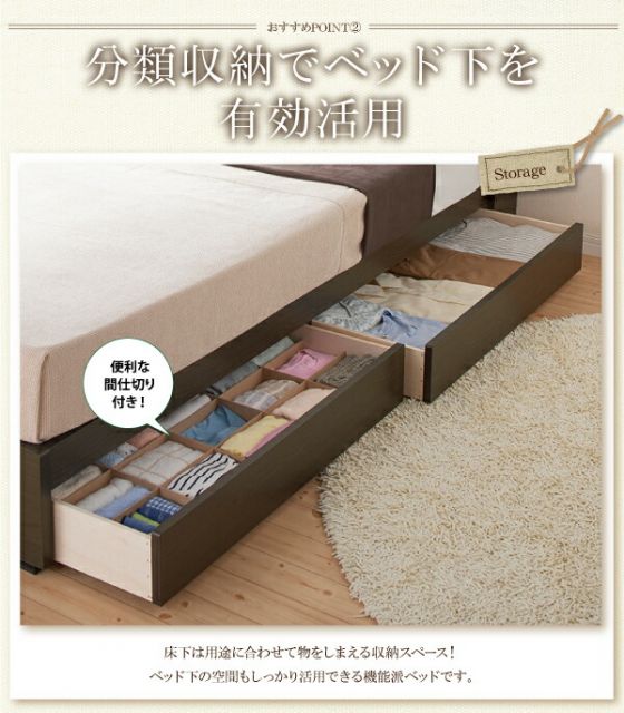 スーパSALE10倍＆4時間限定10％OFF フラップ棚・照明・コンセントつき多機能ベッド  ボンネルコイルマットレス付き セミダブル