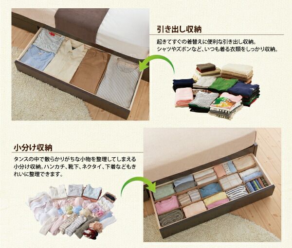 スーパSALE10倍＆4時間限定10％OFF フラップ棚・照明・コンセントつき多機能ベッド  ポケットコイルマットレス付き セミダブル