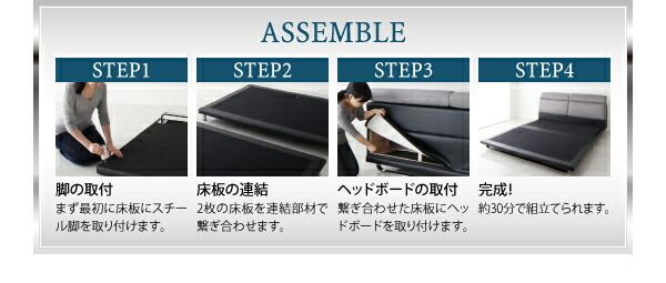 スーパSALE10倍＆4時間限定10％OFF リクライニング機能付き・モダンデザインローベッド プレミアムボンネルコイルマットレス付き ダブル
