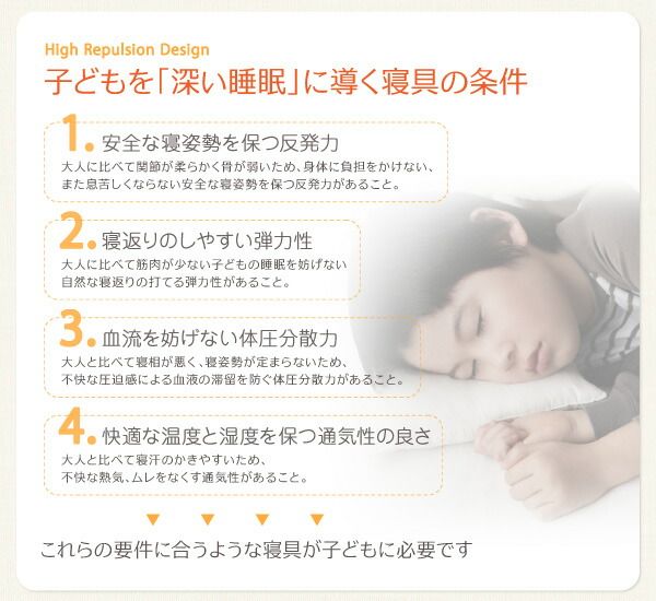 スーパSALE10倍＆4時間限定10％OFF MITAS寝具SELECT 子どもの睡眠環境を考えた 安眠 マットレス 薄型・軽量・高通気 ジュニア ポケットコイル セミシングル ショート丈