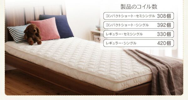 スーパSALE10倍＆4時間限定10％OFF MITAS寝具SELECT 子どもの睡眠環境を考えた 日本製 安眠 マットレス 抗菌・薄型・軽量 ジュニア 国産ポケットコイル セミシングル ショート丈