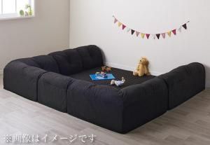 スーパSALE10倍＆4時間限定10％OFF こたつと合わせるソファ こたつに合わせるフロアコーナーソファ コの字 マット部分サイズ 190×190cm 厚さ40mm