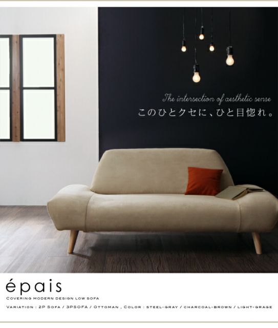 スーパSALE10倍＆4時間限定10％OFF スタンダードソファ デザインソファ カバーリングモダンデザインローソファ ソファ 2P