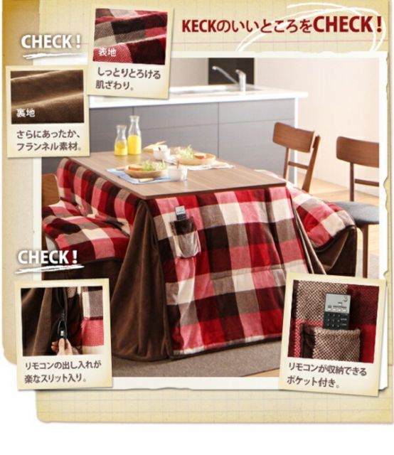 スーパSALE10倍＆4時間限定10％OFF こたつ用掛け布団 こたつ用敷き布団 チェック柄はっ水ダイニングこたつ掛け布団 正方形(90×90cm)