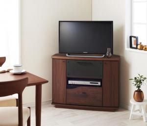スーパSALE10倍＆4時間限定10％OFF リビング収納 チェスト キャビネット タンス テレビ台 天然木アルダー材 ミドルタイプコーナーテレビボード