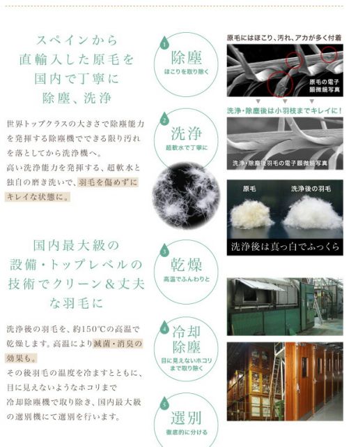 スーパSALE10倍＆4時間限定10％OFF MITAS寝具SELECT 羽毛布団 国内洗浄羽毛 スペイン産ホワイトダックダウン93%ロイヤルゴールドラベル 羽毛布団10点セット ベッドタイプ キング10点セット