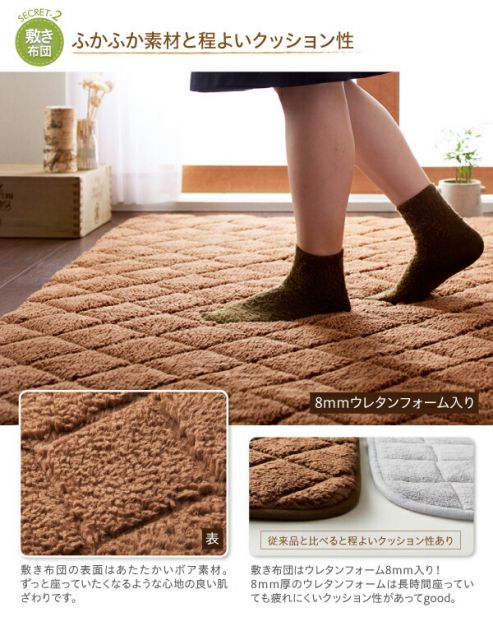 スーパSALE10倍＆4時間限定10％OFF こたつ こたつ布団 おしゃれ はっ水・はつ油機能付きオシャレ柄こたつ布団 こたつ用掛け布団単品 正方形(75×75cm)天板対応