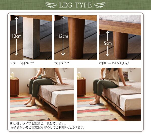スーパSALE10倍＆4時間限定10％OFF デザインボードベッド スタンダードボンネルコイルマットレス付き 木脚タイプ フルレイアウト セミシングル フレーム幅80 ショート丈