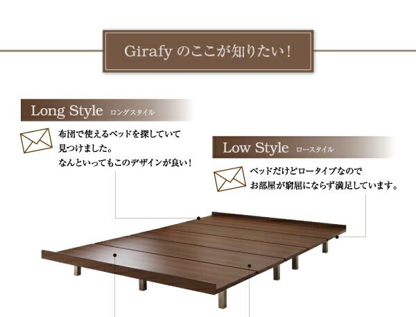 スーパSALE10倍＆4時間限定10％OFF デザインボードベッドロング ベッドフレームのみ 木脚タイプ ダブル ロング丈