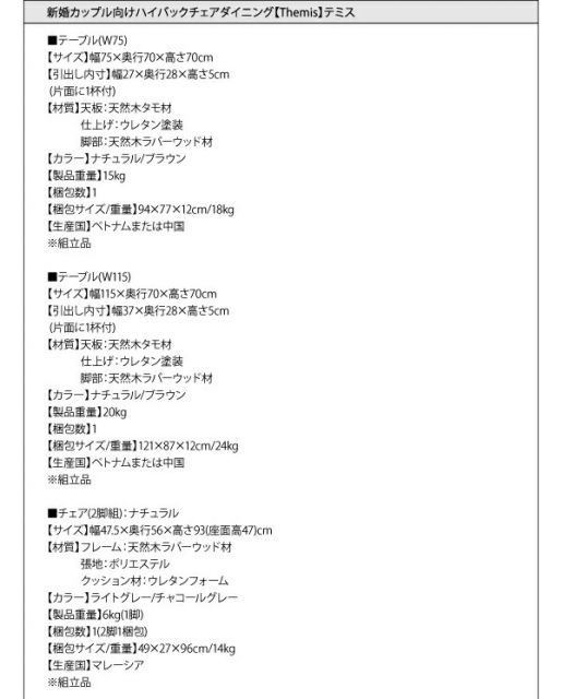 スーパSALE10倍＆4時間限定10％OFF ダイニングテーブル ダイニング 新婚カップル向け ダイニングテーブル単品 ナチュラル W75
