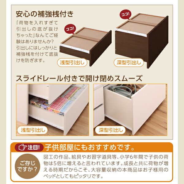 スーパSALE10倍＆4時間限定10％OFF ベッド 収納付きベッド マットレス付き 収納 収納付 収納ベッド コンセント付 大容量 収納ボックス 引き出し キャスター付き 収納家具 本棚 薄型プレミアムボンネルコイルマットレス付 ダブル レギュラー丈