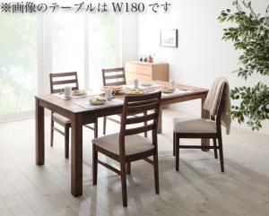 スーパSALE10倍＆4時間限定10％OFF ダイニングセット（テーブル&チェア） 総無垢材ワイドダイニング 4人 5点セット(テーブル+チェア4脚) ウォールナット PVC座 W160