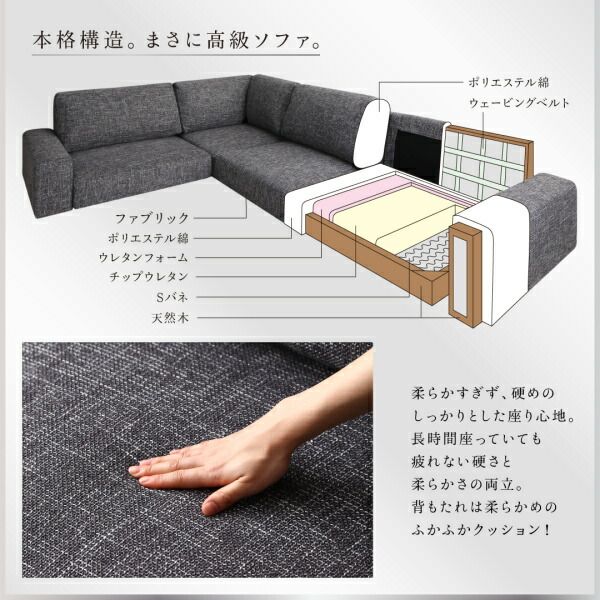 スーパSALE10倍＆4時間限定10％OFF フロアソファ フロアコーナーソファ ソファ＆オットマンセット ロータイプ 4P