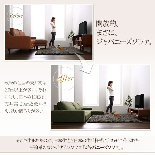 スーパSALE10倍＆4時間限定10％OFF フロアソファ フロアコーナーカウチソファ ソファ ロータイプ 4P