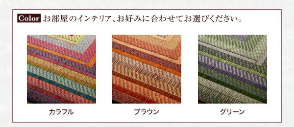 スーパSALE10倍＆4時間限定10％OFF 自然素材ラグ 純国産ラインデザインい草ラグ 裏地なし 140×200cm