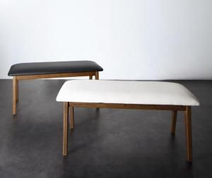 スーパSALE10倍＆4時間限定10％OFF ベンチ モダンデザイン スライド伸縮テーブルダイニングシリーズ ベンチ単品 2P