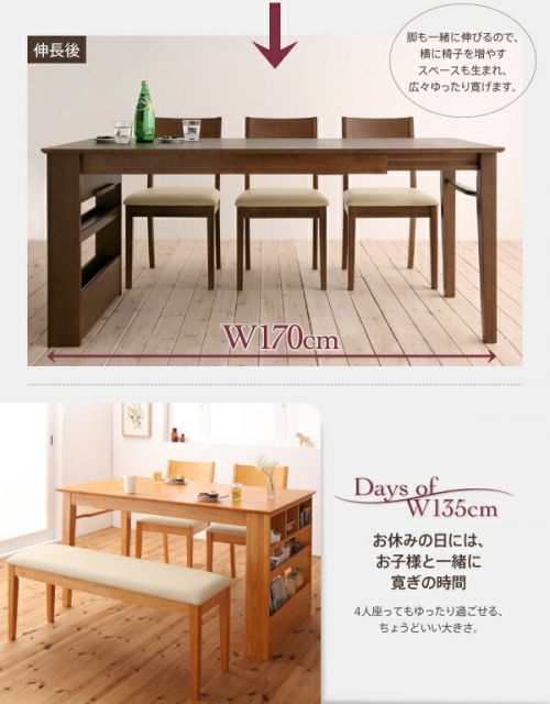 スーパSALE10倍＆4時間限定10％OFF ベンチ 省スペースエクステンションダイニングシリーズ ベンチ単品 3P