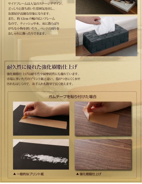 スーパSALE10倍＆4時間限定10％OFF モダンライト・棚・コンセント付きデザインフロアローベッド マルチラススーパースプリングマットレス付き クイーン(Q×1）