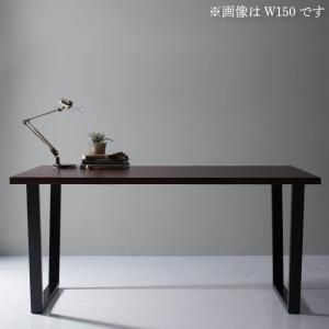 スーパSALE10倍＆4時間限定10％OFF 天然木天板 スチール脚 モダンデザインテーブル  ブラウン V字脚 W120