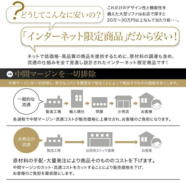 スーパSALE10倍＆4時間限定10％OFF コーナーカウチソファ レイアウト自由 家族でリビングを囲める大型コーナーカウチソファ オットマン