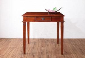 スーパSALE10倍＆4時間限定10％OFF テイストファニチャー（ダイニングシリーズ） 天然木マホガニー材アンティーク調アジアンダイニングシリーズ ダイニングテーブル W80