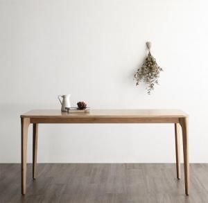 スーパSALE10倍＆4時間限定10％OFF ダイニングテーブル ダイニング 天然木オーク無垢材 北欧ダイニングシリーズ ダイニングテーブル単品 W150