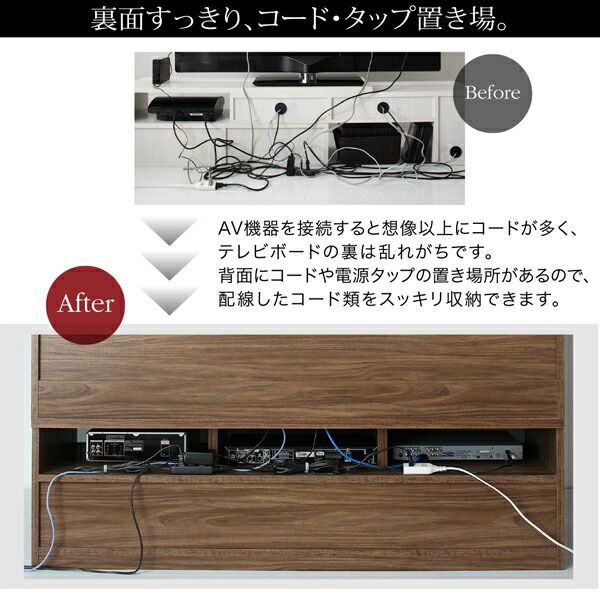 スーパSALE10倍＆4時間限定10％OFF テレビボード テレビ台 TV台 ハイタイプ 55型 55インチ 大型テレビ 収納 シリーズ 収納付き 棚 キャビネット 家電収納 引き出し AVラック ディスプレイ  木目 鏡面 強化壁面 テレビボード
