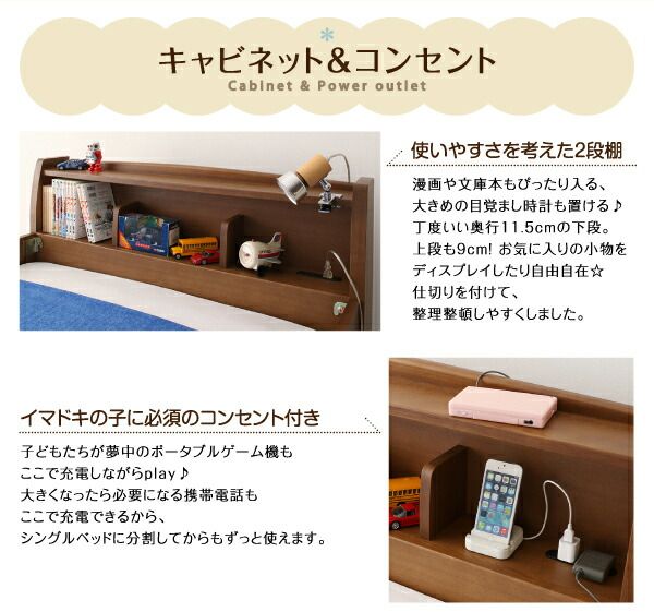 スーパSALE10倍＆4時間限定10％OFF MITAS寝具SELECT 子どもが喜ぶ・棚・コンセント付きロータイプ二段ベッド 専用別売品(2段ベッド用パッド＆シーツ2点セット) 2個 シングル