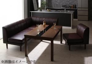 スーパSALE10倍＆4時間限定10％OFF ダイニングセット（テーブル&ソファ） こたつもソファも高さ調節 アーバンモダン・リビングダイニングセット 4人 5点セット(テーブル+2Pソファ1脚+1Pソファ2脚+コーナーソファ1脚) W120