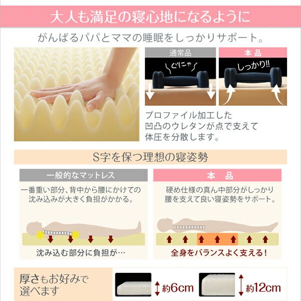 スーパSALE10倍＆4時間限定10％OFF MITAS寝具SELECT マットレス 三つ折り コンパクト 収納 ファミリー 子供 日本製 川の字 ゆったり 6サイズ 大きい 折り畳み 折りたたみ 厚さが選べる ワイドK240 厚さ6cm