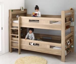 スーパSALE10倍＆4時間限定10％OFF 2段ベッドにもなるワイドキングサイズベッド 薄型軽量ポケットコイルマットレス付き フルガード ワイドK200