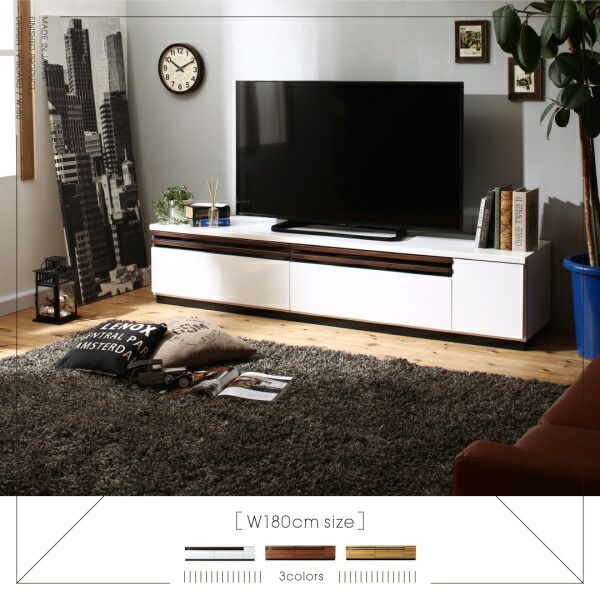 スーパSALE10倍＆4時間限定10％OFF テレビ台 国産 180cm 完成品 テレビボード ローボード 収納 TV台 TVボード 日本製 国産 ホワイト 白 ブラウン ナチュラル 60インチ 55インチ 50インチ 60型 55型 50型