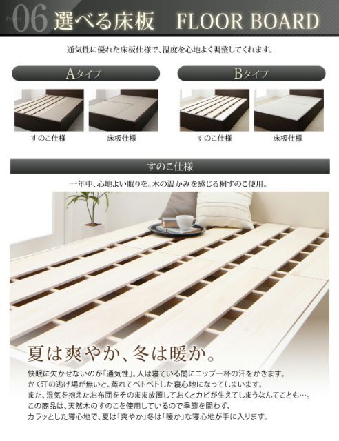 スーパSALE10倍＆4時間限定10％OFF お客様組立 連結 棚・コンセント付収納ベッド スタンダードボンネルコイルマットレス付き Bタイプ セミダブル