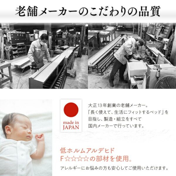 スーパSALE10倍＆4時間限定10％OFF ベッド ベット 収納付きベッド 収納 収納付 跳ね上げベッド 深型 連結 大容量 コンパクト ヘッドレス 日本製 キング モダン おしゃれ お客様組立 薄型スタンダードボンネルコイルマットレス付 縦開 キング(SS+S)