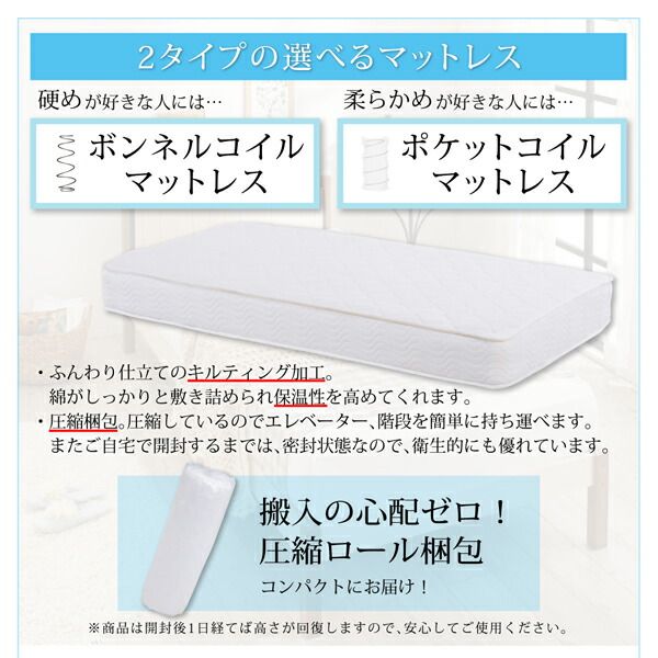 スーパSALE10倍＆4時間限定10％OFF セットでお買い得　カントリー調天然木パイン材すのこベッド 圧縮ポケットコイルマットレス付き 布団用すのこ 2台タイプ シングル