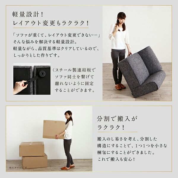スーパSALE10倍＆4時間限定10％OFF コーナーソファ レイアウト自由自在大型L字モダンデザインコーナーソファ ソファ 肘あり 1P
