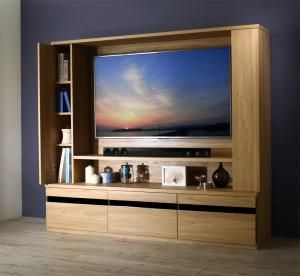 スーパSALE10倍＆4時間限定10％OFF リビング収納 チェスト キャビネット タンス テレビ台 壁掛け機能付きハイタイプTVボード