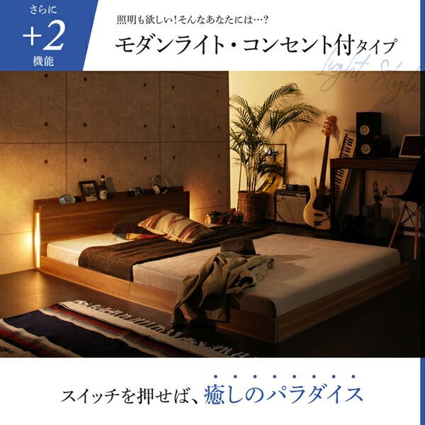 スーパSALE10倍＆4時間限定10％OFF 新生活おすすめの10億円売れたフロアベッドシリーズ スタンダードボンネルコイルマットレス付き ヘッドレス シングル