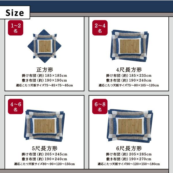 スーパSALE10倍＆4時間限定10％OFF こたつ布団セット スウェード調パッチワークこたつ布団 掛け布団&敷き布団2点セット 5尺長方形(90×150cm)天板対応