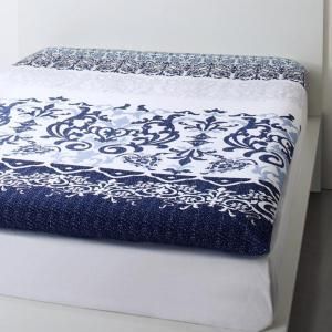 スーパSALE10倍＆4時間限定10％OFF MITAS寝具SELECT 敷布団カバー シーツ 布団カバー 綿100 やわらか肌触りのしわになりにくい リゾートデザインカバーリングシリーズ 和式用フィットシーツ単品 ダブル