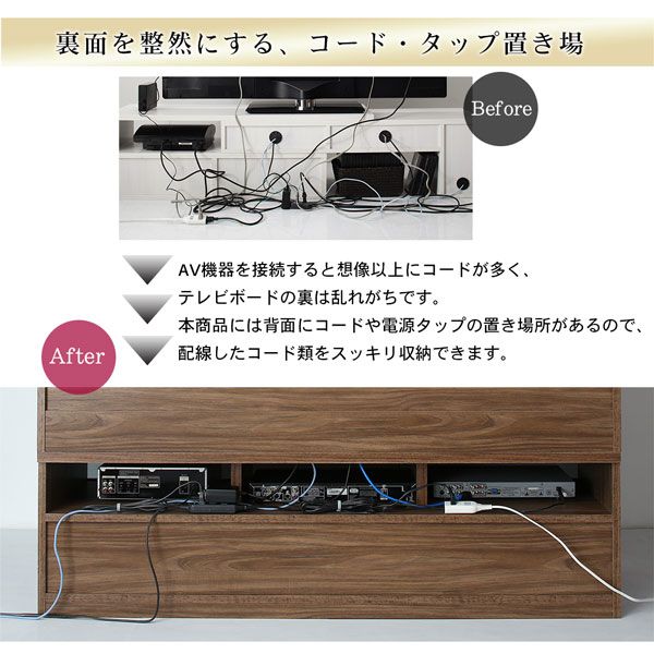 スーパSALE10倍＆4時間限定10％OFF ハイタイプテレビボードシリーズ  3点セット(テレビボード+キャビネット×2) 木扉