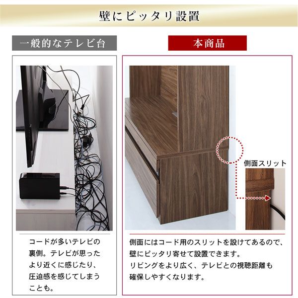 スーパSALE10倍＆4時間限定10％OFF ハイタイプテレビボードシリーズ  3点セット(テレビボード+キャビネット×2) 木扉