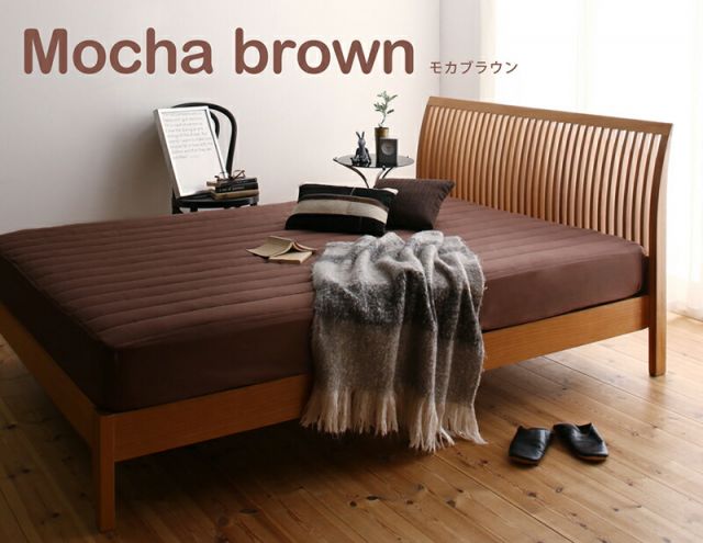 スーパSALE10倍＆4時間限定10％OFF MITAS寝具SELECT ボックスシーツ ふわふわ 敷きパッド 洗濯 寝具 ベット ベッド マットレス 足つきマットレス  綿混 洗い替え シーツ 10色から選べるパッド一体型ボックスシーツ 単品 セミダブル