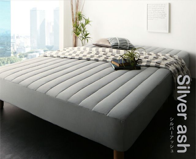 スーパSALE10倍＆4時間限定10％OFF MITAS寝具SELECT ボックスシーツ ふわふわ 敷きパッド 洗濯 寝具 ベット ベッド マットレス 足つきマットレス  綿混 洗い替え シーツ 10色から選べるパッド一体型ボックスシーツ 単品 ダブル