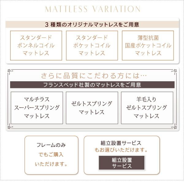 マラソン10倍中 お客様組立 高さ調整可能国産すのこファミリーベッド スタンダードポケットコイルマットレス付き セミダブル