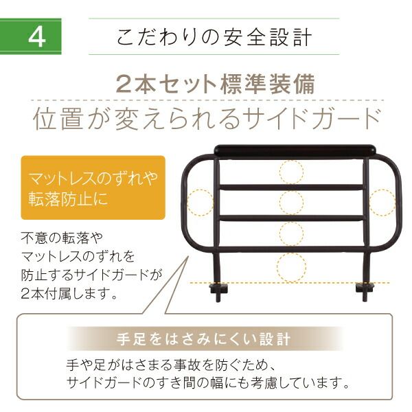 お客様組立 棚・照明・コンセント・引出し収納付き電動ベッド ウレタンマットレス付き 2モーター シングル